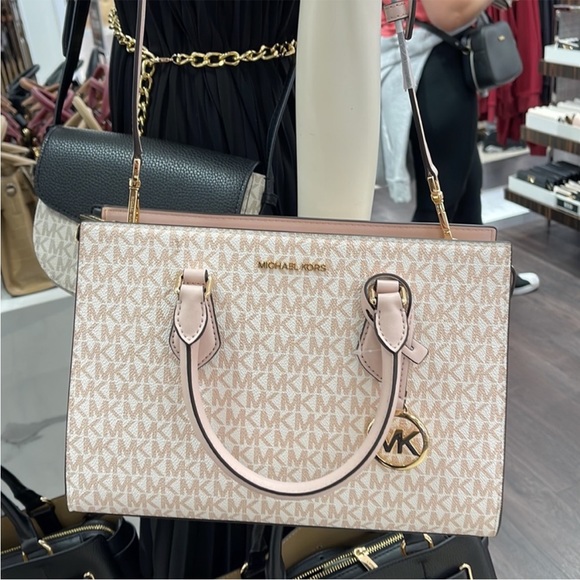 Michael Kors Sheila Medium Center Zip Satchel Bag - Picture 5 of 15